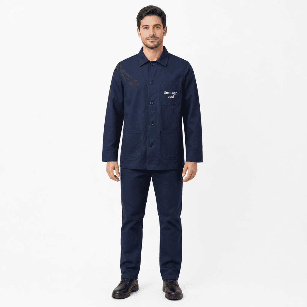 Conjunto Jaleco + Calça Marinho